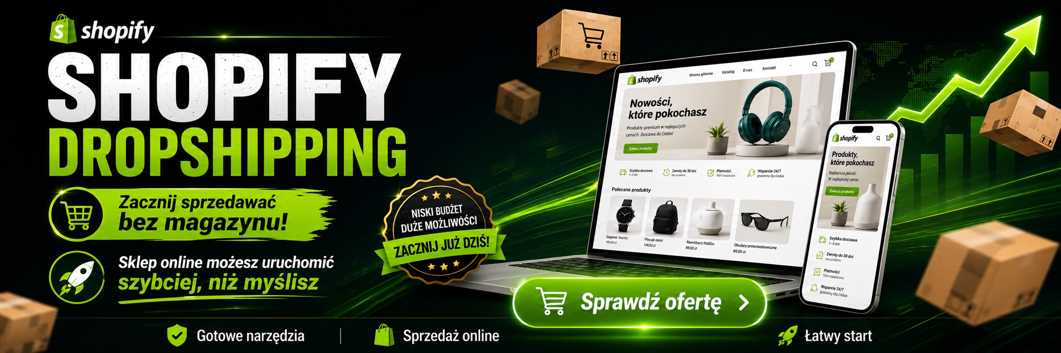 Shopify dla osób rozpoczynających dropshipping